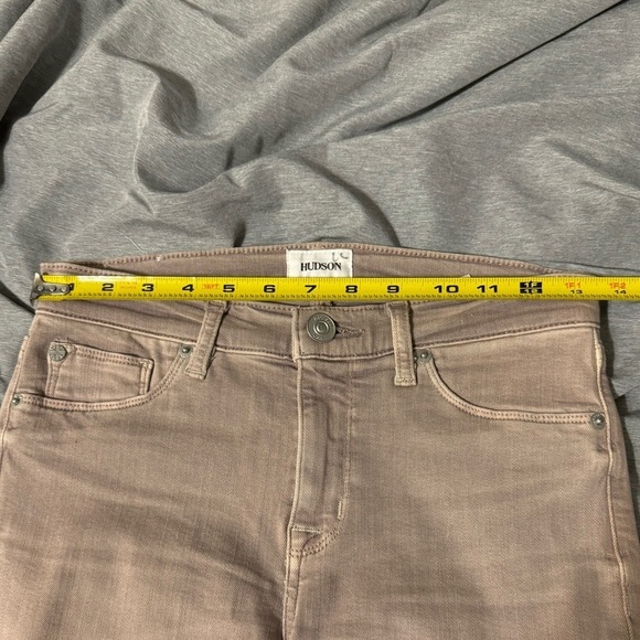 Hudson Women's Size 26Nico Mid Rise Ankle Super Skinny Jeans khaki/light brown - Picture 9 of 9